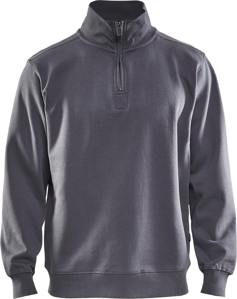 Blakläder Sweater mit Half-Zip 3365 1048 in div. Farben, Farbe:grau, Größe:XS
