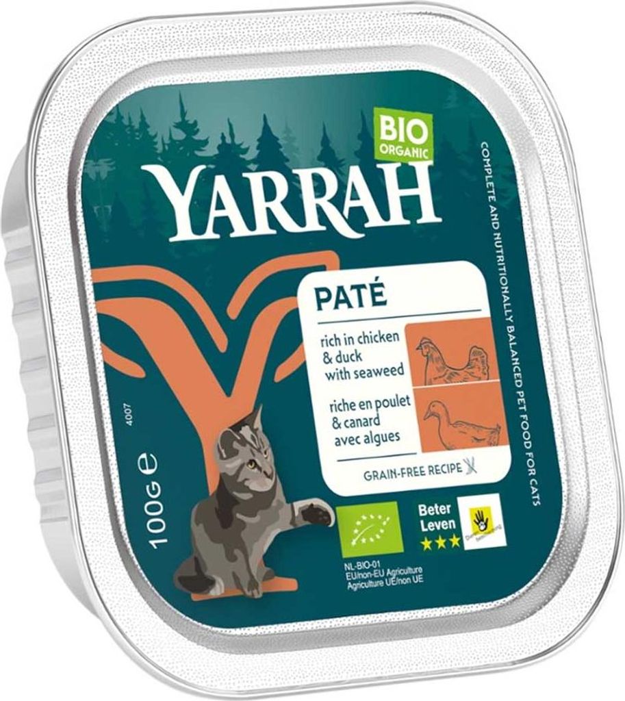 Cat Food Paté Nassfutter - Huhn & Ente getreidefrei 100g
