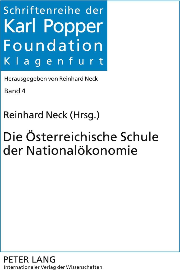 Die Österreichische Schule der Nationalökonomie