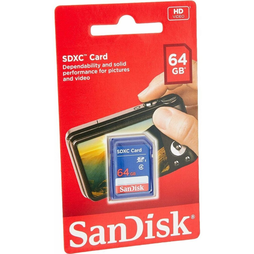SanDisk - Scheda di memoria flash - 64 GB - Classe 4 - SDXC Immagine del prodotto 