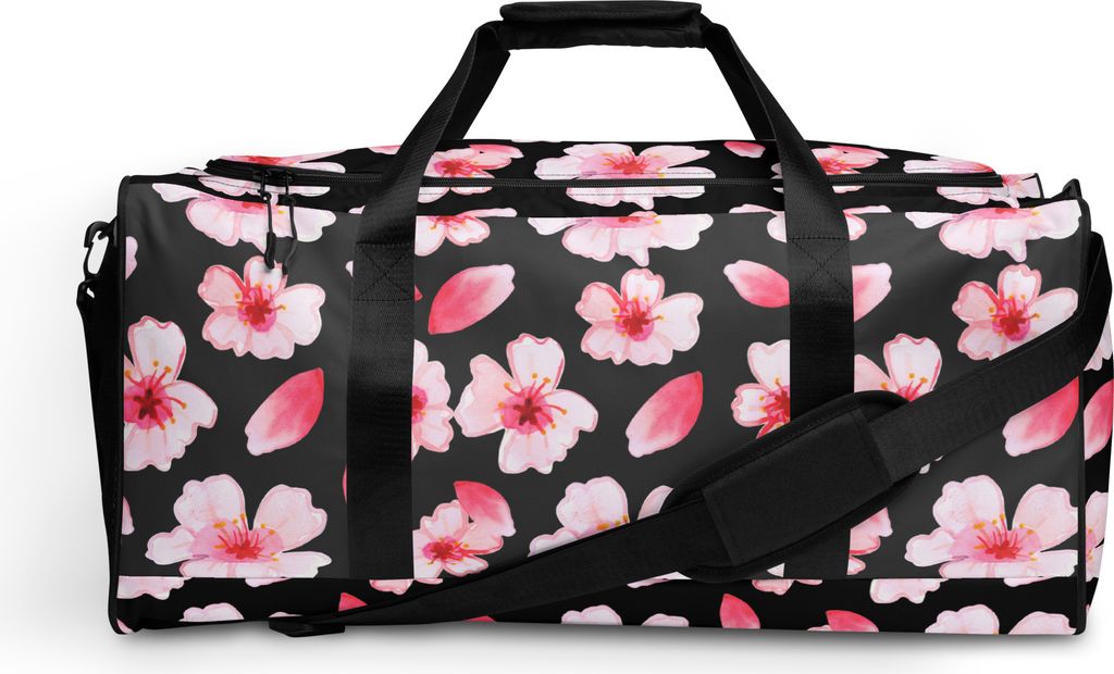 Mr. & Mrs. Panda Travel-Bag Kirschlüten Meer - Weiß - Geschenk, Blüten, Sporttasche, Reisetasche Handgepäck, Duffel Bag, Damen, Weekender, Blü...