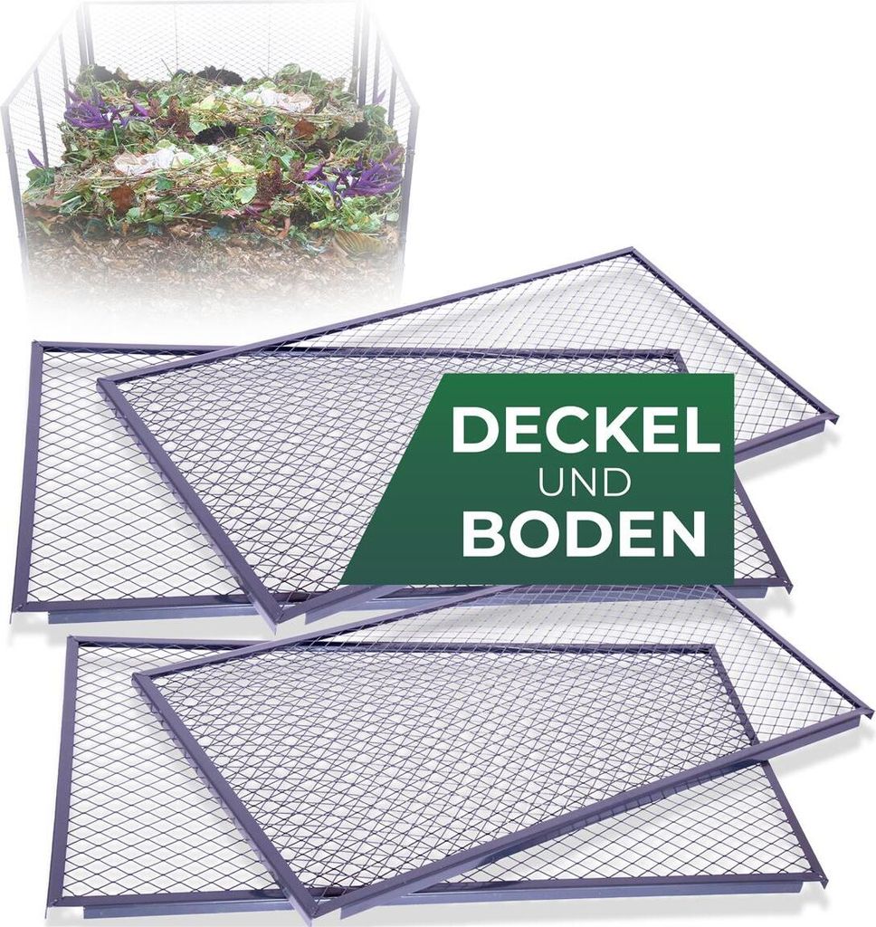 Coperchio e base della compostiera da giardino Novatool, Immagine del prodotto 