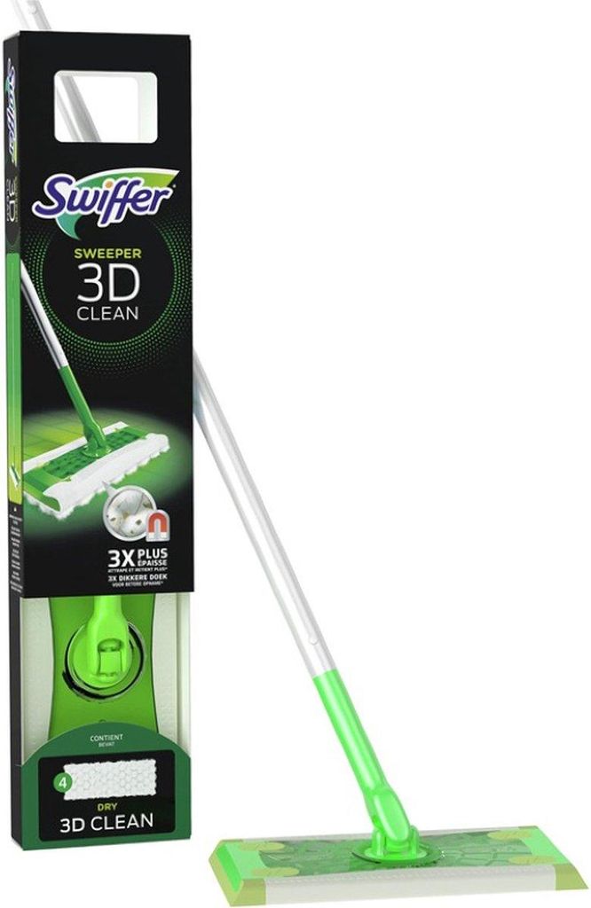 Swiffer Starterkit Vloer 3D Clean + 4X Droge + 2X Nat Productafbeelding 