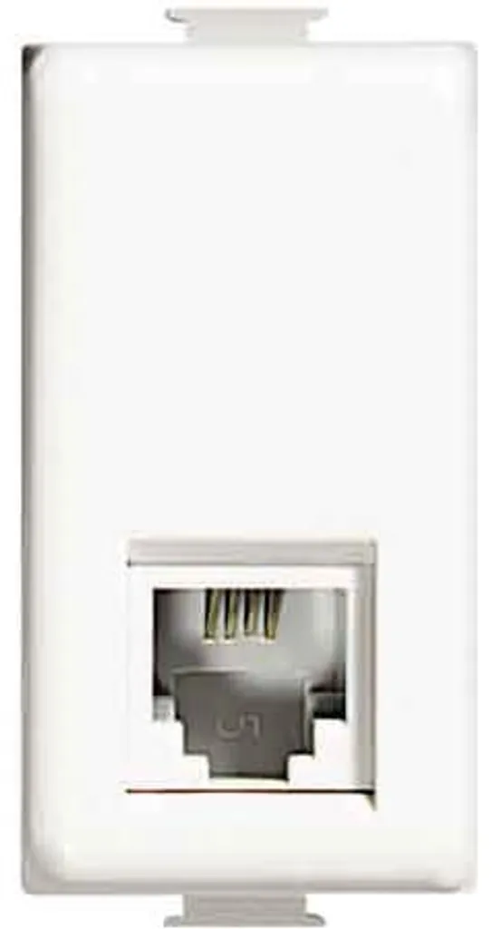 Prise téléphone RJ11 Legrand AM5958/11N blanche Matix - Lot de 10
