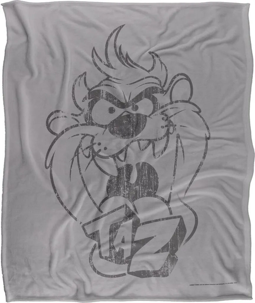 Looney Tunes Couverture Décorée TV18716 Multicolore - Plaid Doux 120x150cm