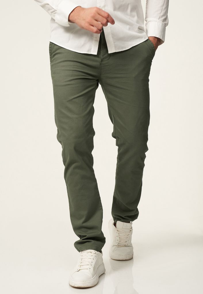 DAILY Baumwolle Herren Chinohose DCPROVO Herren Chino Hose Elastische Jeans Stoffhose Slim-Fit Casual Business