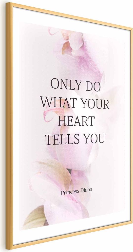 Posterpapier Poster - Do What Your Heart Tells 29.7x42 cm Text m-A-0851-ao-a