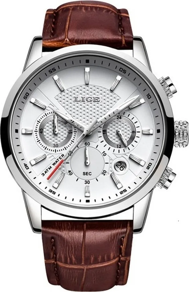 Montre de Luxe LIGE pour Homme - Idéale pour le Business et Soirées