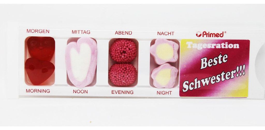 Scatola di compresse con gelatina ripiena di frutta 25 g Immagine del prodotto 