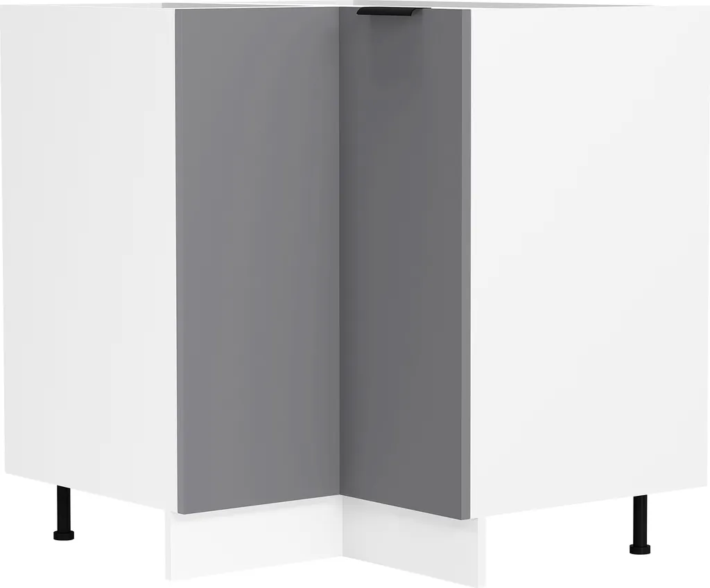 Mobile Cucina Angolare Fasola 82x76x76 cm - Bianco Antracite Offerta