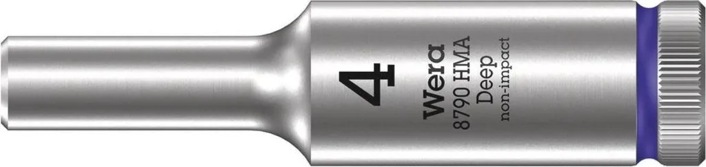 Bussola Lunga Wera 8790 HMA 4mm x 50mm - Attacco 1/4" per Meccanica