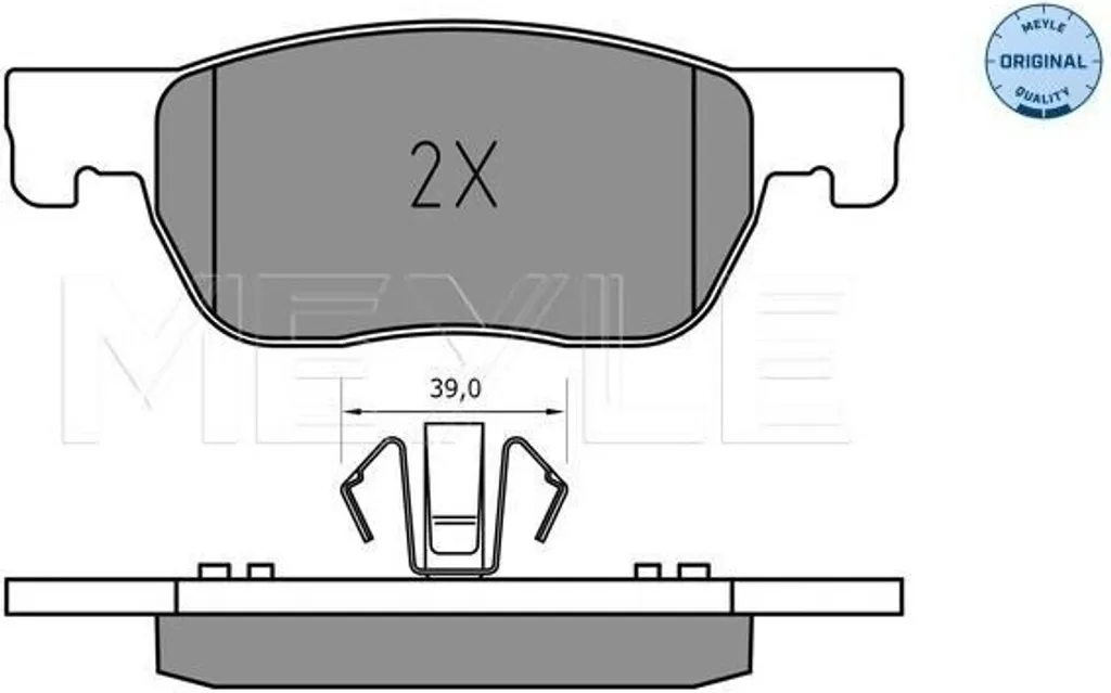 MEYLE 025 223 4220 Plaquettes de frein avant pour Astra K - Qualité OE