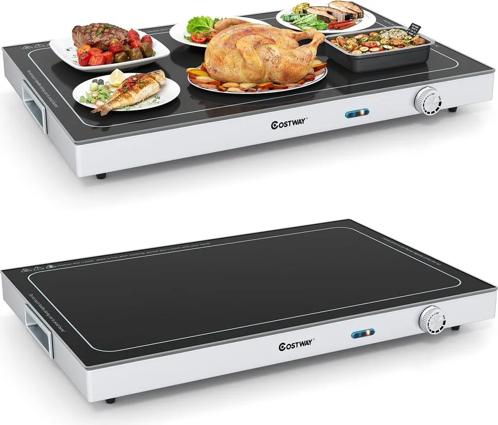 Plat chauffant pour buffet et dîner de famille, température ajustable 50cm