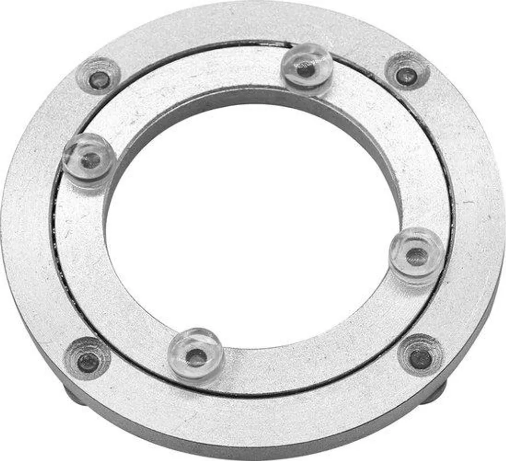 Plaque tournante ronde en aluminium 4 pouces usage intensif pour table