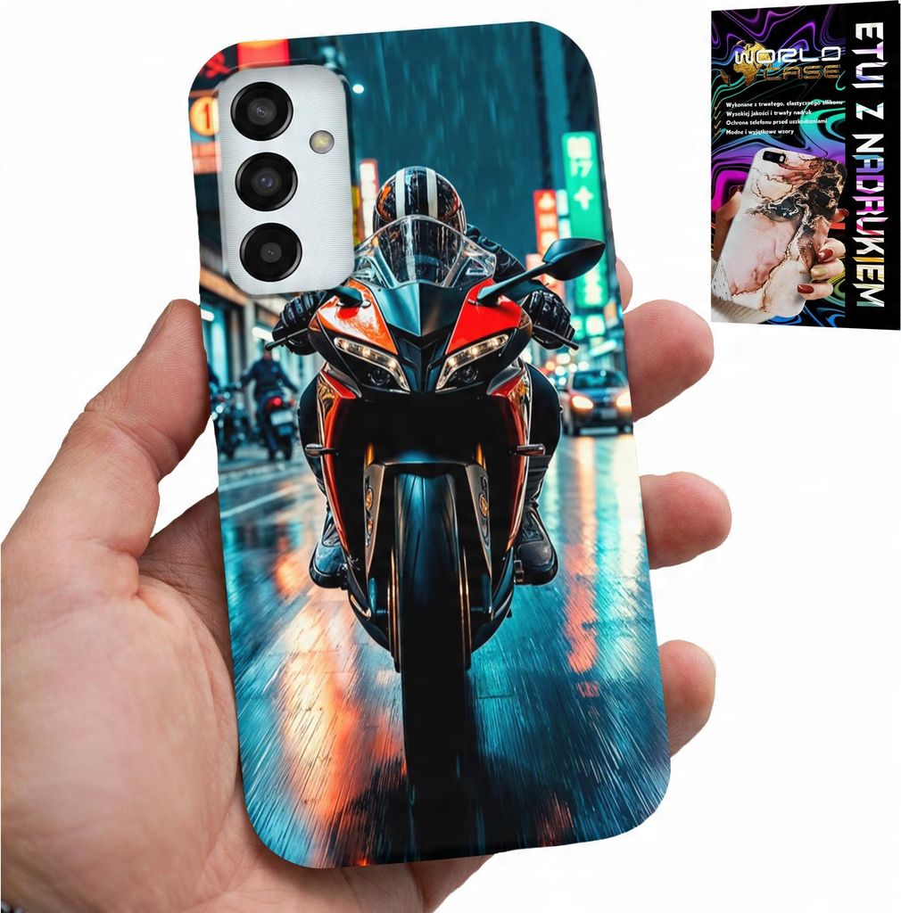 Gehäuse Für Samsung Galaxy M13 4G - Motorrad, Motorrad Einrad Designs + Glas
