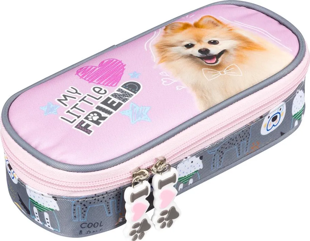 Astuccio a bustina imbottito con patta interna Sweet Pomeranian My Little Friend Majewski - 1