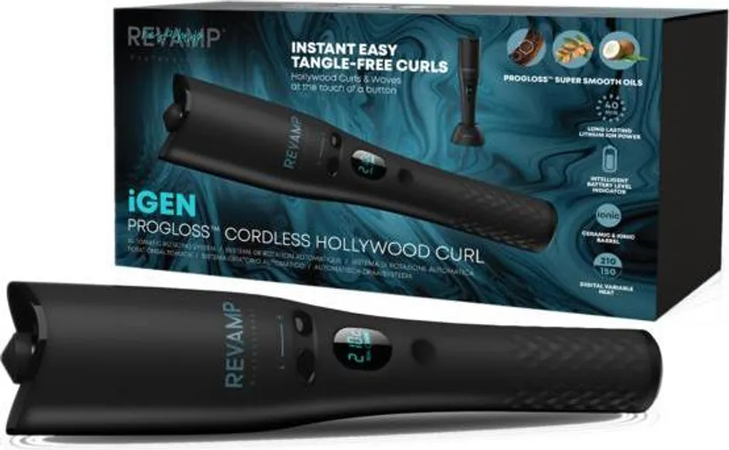 Revamp iGEN Progloss CL-2750-EU2 Boucleur Sans Fil Hollywood Curl Pro