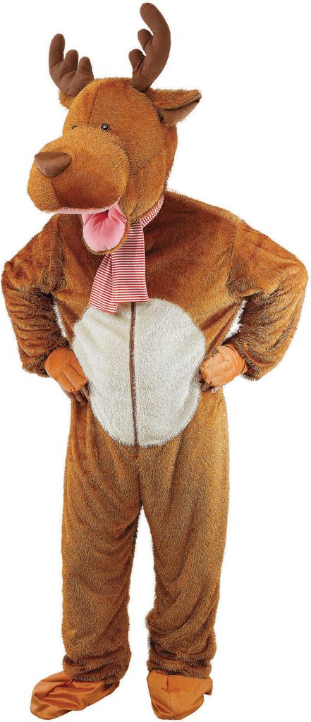 Rentier Plüschoverall - Fasching Karnevalskostüm Größe: M-L
