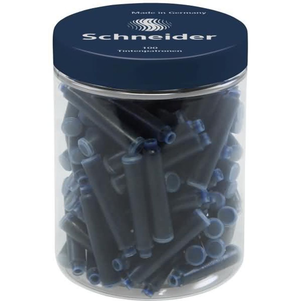 Schneider Standard-Tintenpatronen mitternachtsblau, Runddose 100 St.