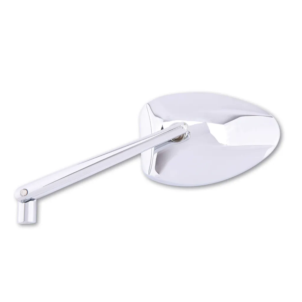 Rétroviseur HIGHSIDER Ferrara 2 Chrome pour Moto - Homologué CE (1 pièce)