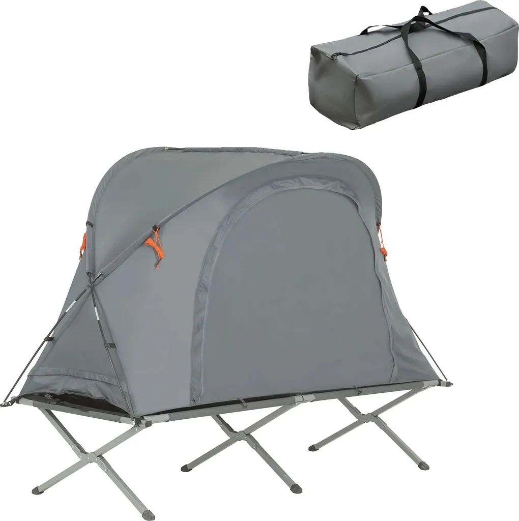 Set de camping compact gris : gagnez de la place sans perdre de confort