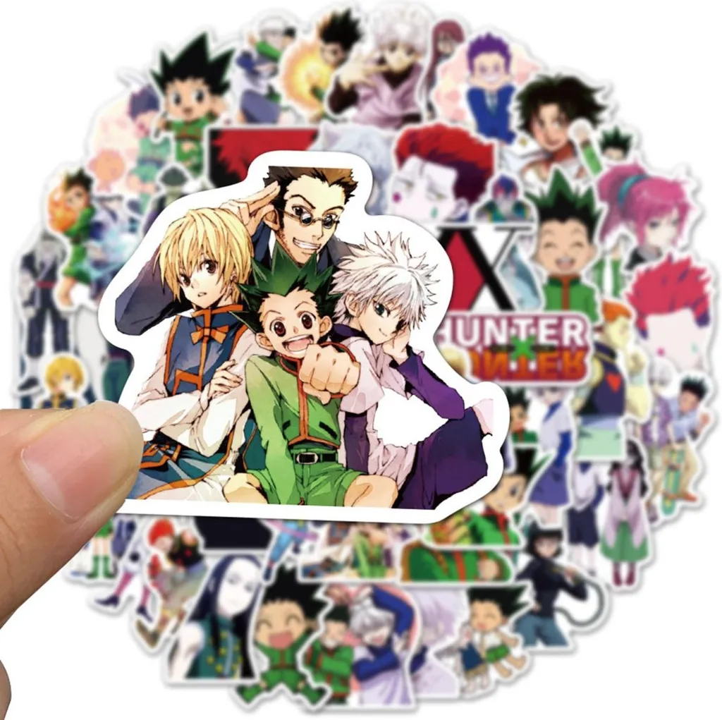 100 Sticker Hunter x Hunter per Bambini e Ragazzi - Adesivi Impermeabili