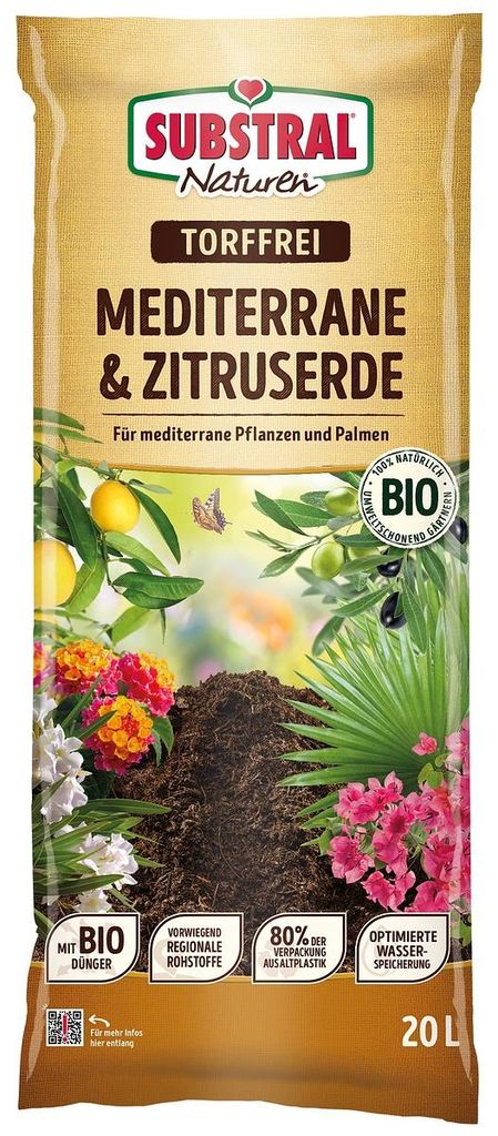 SUBSTRAL® Naturen®  Mediterrane & Zitruserde torffrei - 20 Produktbild 