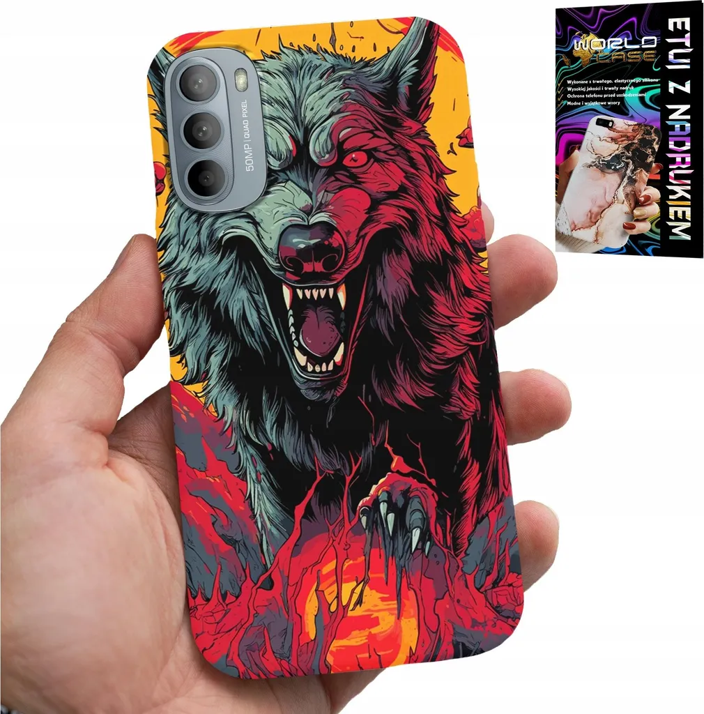 Offerta Cover Motorola Moto G52 G82 Wolf Pack + Vetro Gratis