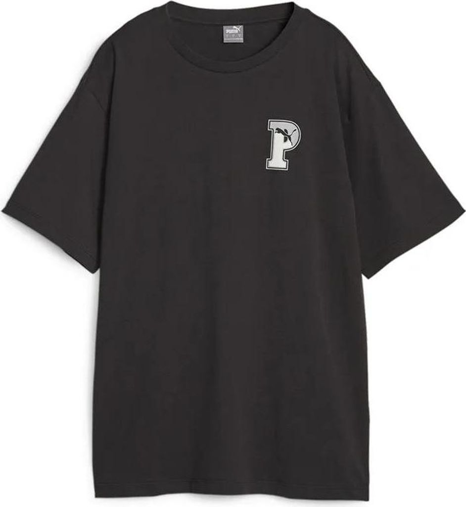 Puma Squad P Kurzarm-t-shirt Schwarz M Damen Schwarz M