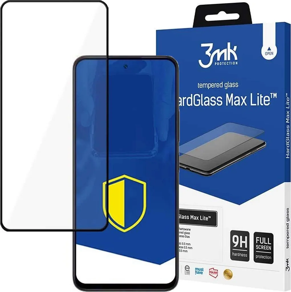 Vetro Temperato 3mk HardGlass Max Lite per Poco M6 Pro 5G Black