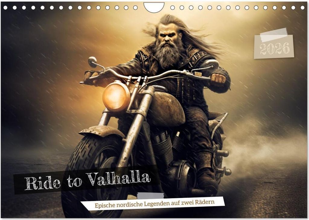 Ride to Valhalla (Wandkalender 2026 DIN A4 quer), CALVENDO Monatskalender