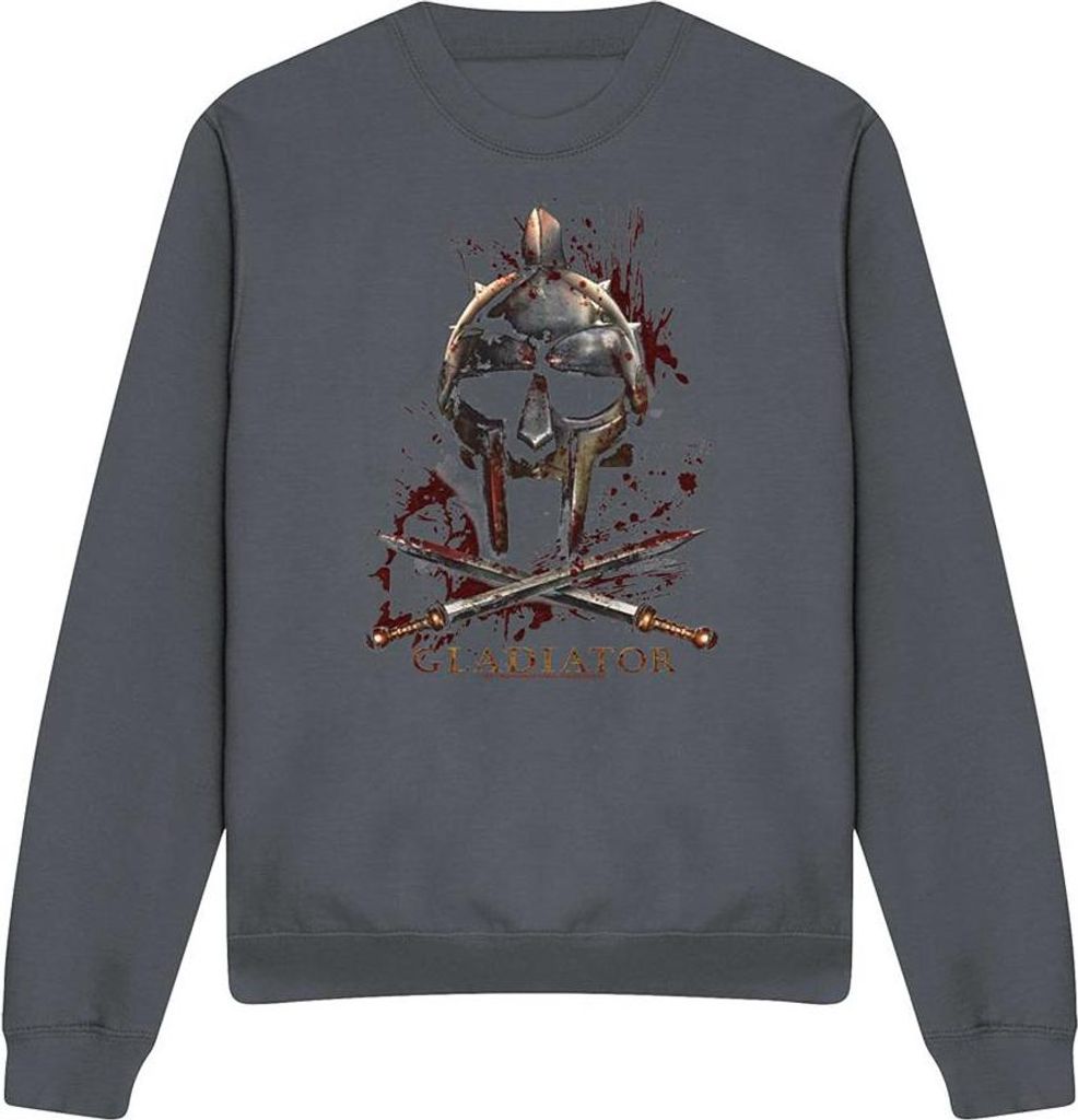 Gladiator - Sweatshirt für Herren/Damen Uni TV13043 (M) (Holzkohle)