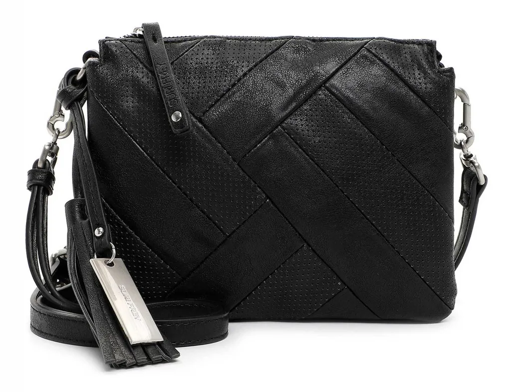 Sac bandoulière SURI FREY Lyndsey noir zippé chic et spacieux 30cm