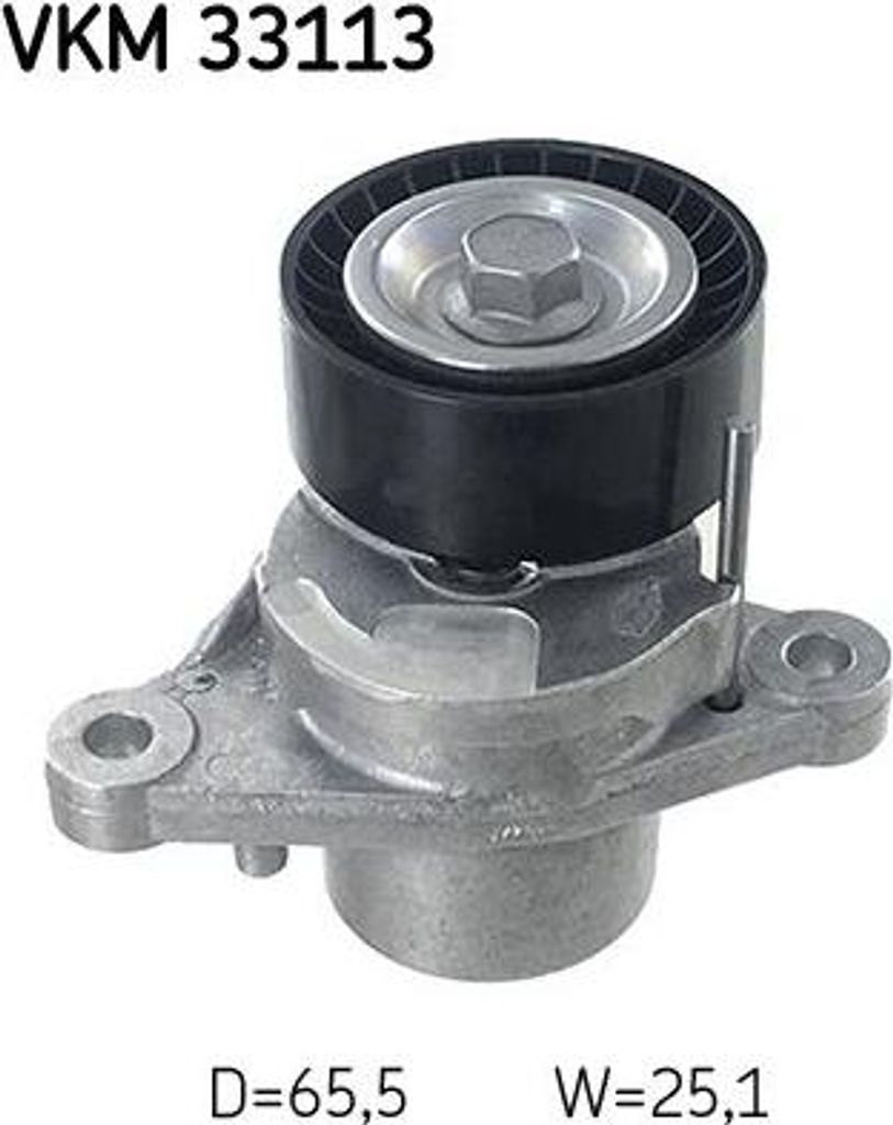SKF VKM 33113 Spannrolle, Keilrippenriemen OE 1613255380 kompatibel mit 3008, 308, 208, 5008, 508, Expert, Partner, Traveller, Proace, Berlingo, C4...