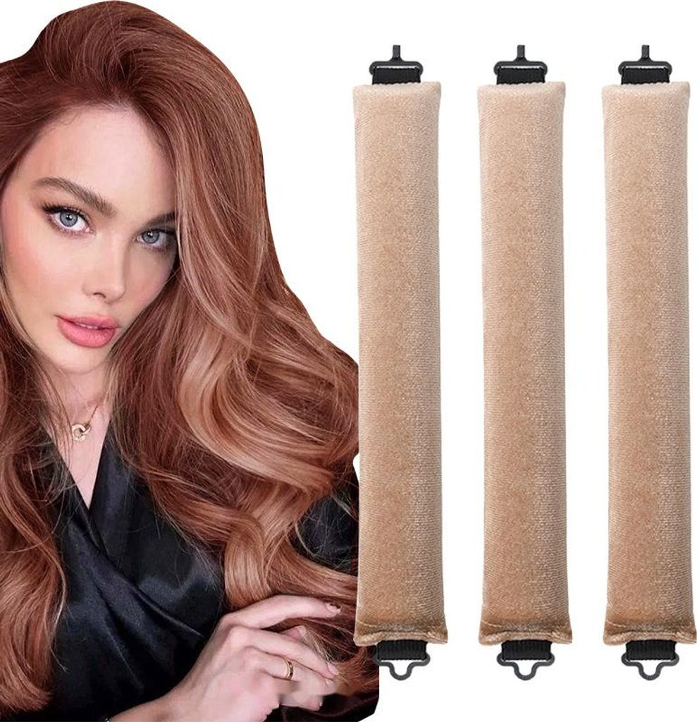 OKWISH Heatless Curls Band,Neu Lockenwickler über Nacht 3 Stück Overnight Blowout Locken Ohne Hitze Diy Overnight Curls Gummi Hitzefreier Lockenw...