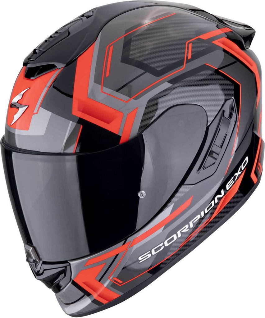 Scorpion Exo-1400 Evo II Air Linart Integralhelm Schwarz / Rot XL