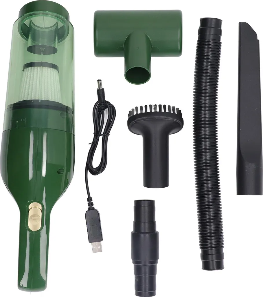 Aspirateur sans fil portable 4000 mAh vert à haute puissance d'aspiration