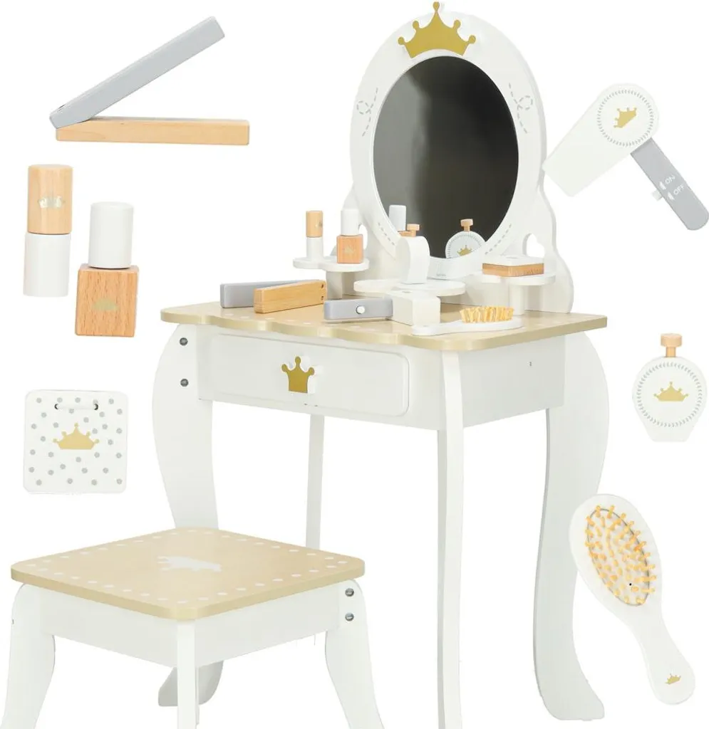 Toilette enfant en bois avec accessoires blanc - Kit d'apprentissage WC