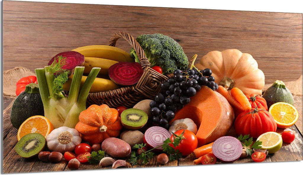 Glasschutzplatte für den Herd 90x52 Food