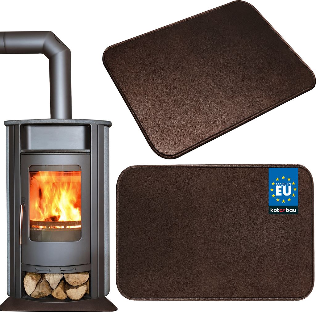 KOTARBAU Ofen-Bodenblech 595x480 mm Bodenschutz für Feuerstellen Kupfer