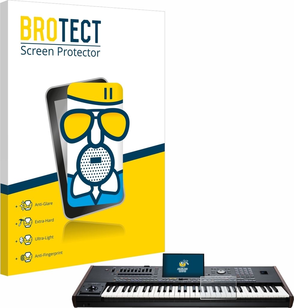BROTECT Entspiegelungs Schutzglas für KORG Pa5X Schutzfolie Panzer Folie Glas Display Schutz matt