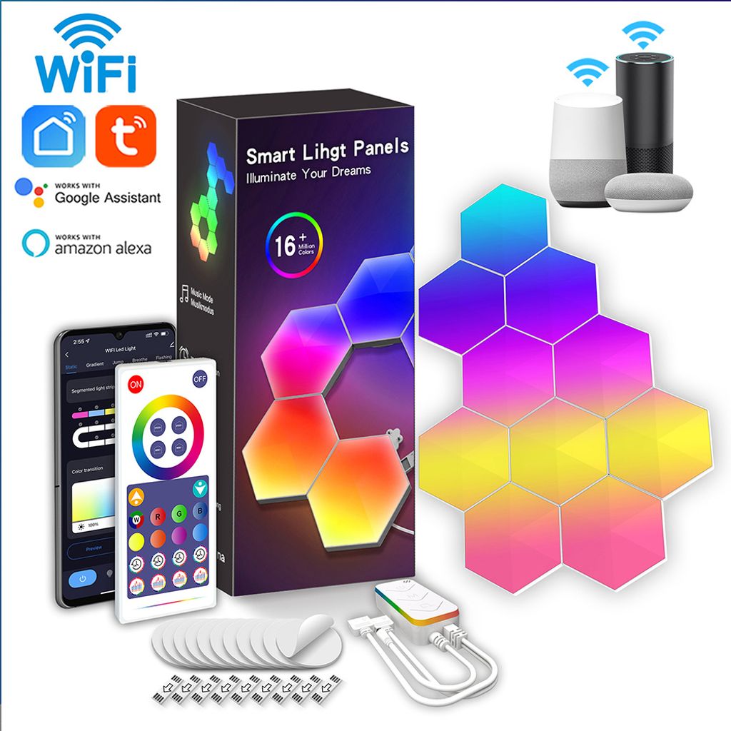 Smart Partybeleuchtung LED Gaming Zimmer Wandleuchte RGB Produktbild 9