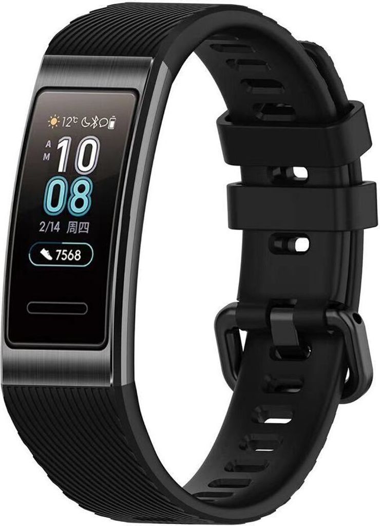Silikon Armband Uhrenarmbänder Für Huawei Band 4 Pro / Band 3 / 3 Pro Armband Schwarz