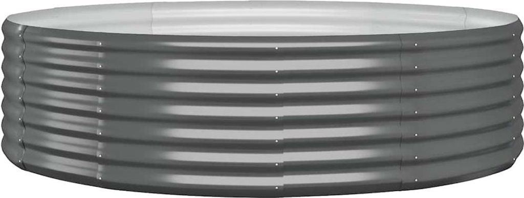 vidaXL Hochbeet Verzinkter Stahl 140x140x36 cm Anthrazit