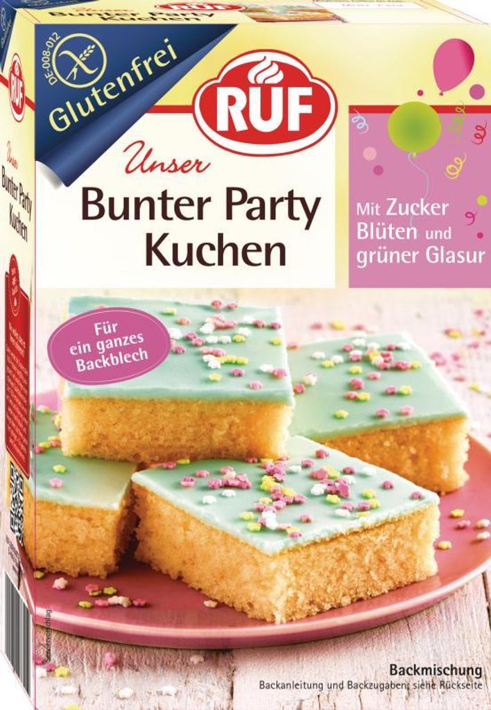 RUF glutenfreier Partykuchen Backmischung Produktbild 