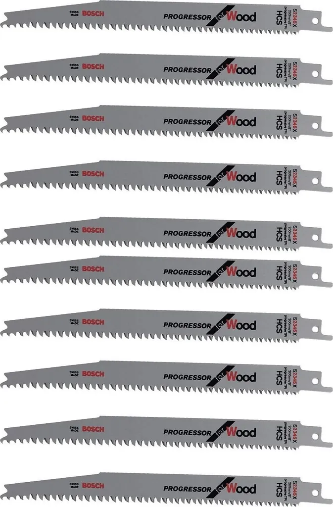Lame Bosch S 2345 X Progressor for Wood, denture progressive bois, 10 pc