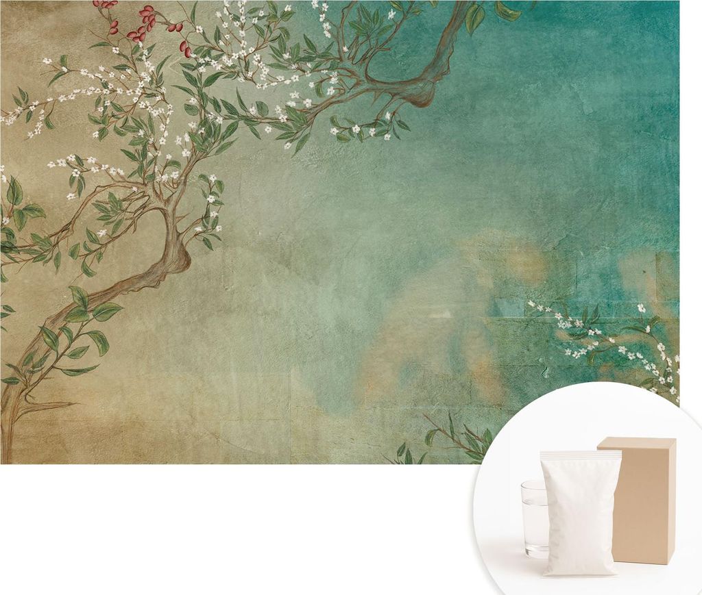 Fototapete - Wandbilder für Wohnzimmer - 152x104 cm - Dekorative Wandfolie - Modernes Design für Wanddekoration - Tapeten für Innenräume - Flor...
