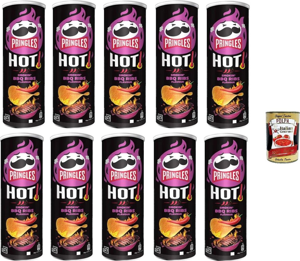 HOT Smokin' BBQ Ribs Flavour 10x 160gr + Italian Gourmet polpa 400g