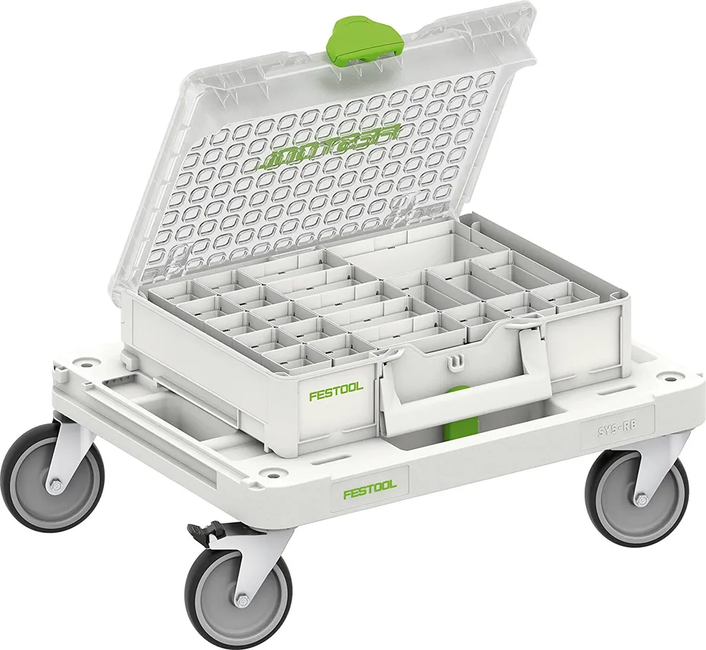 Chariot de Transport Atelier avec Coffret Organisateur de Vis 22 Bacs