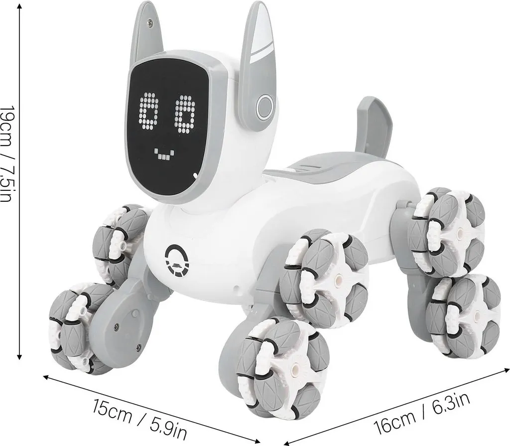 Robot chien télécommandé rechargeable : fini la panne de pile